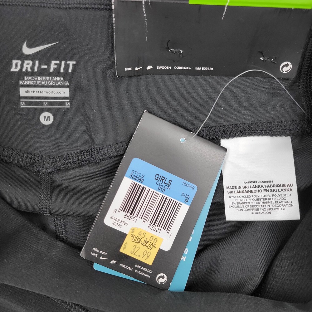 Nike Kids Black Leggings - Picture 9 of 11